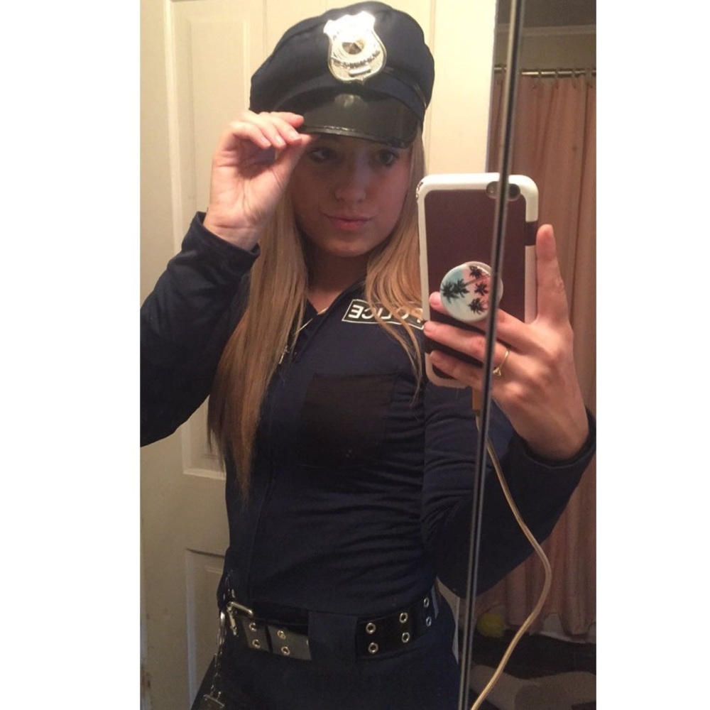 Women's Police Costume Jumpsuit- Small